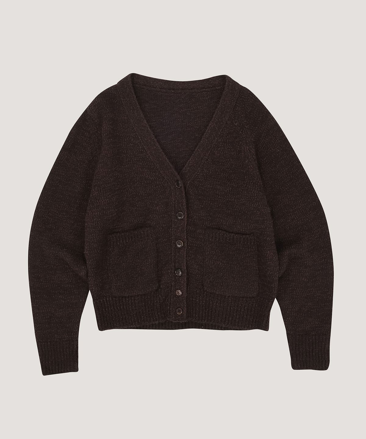 베르소(VERSO) Two-Hole Line Mixed Cardigan