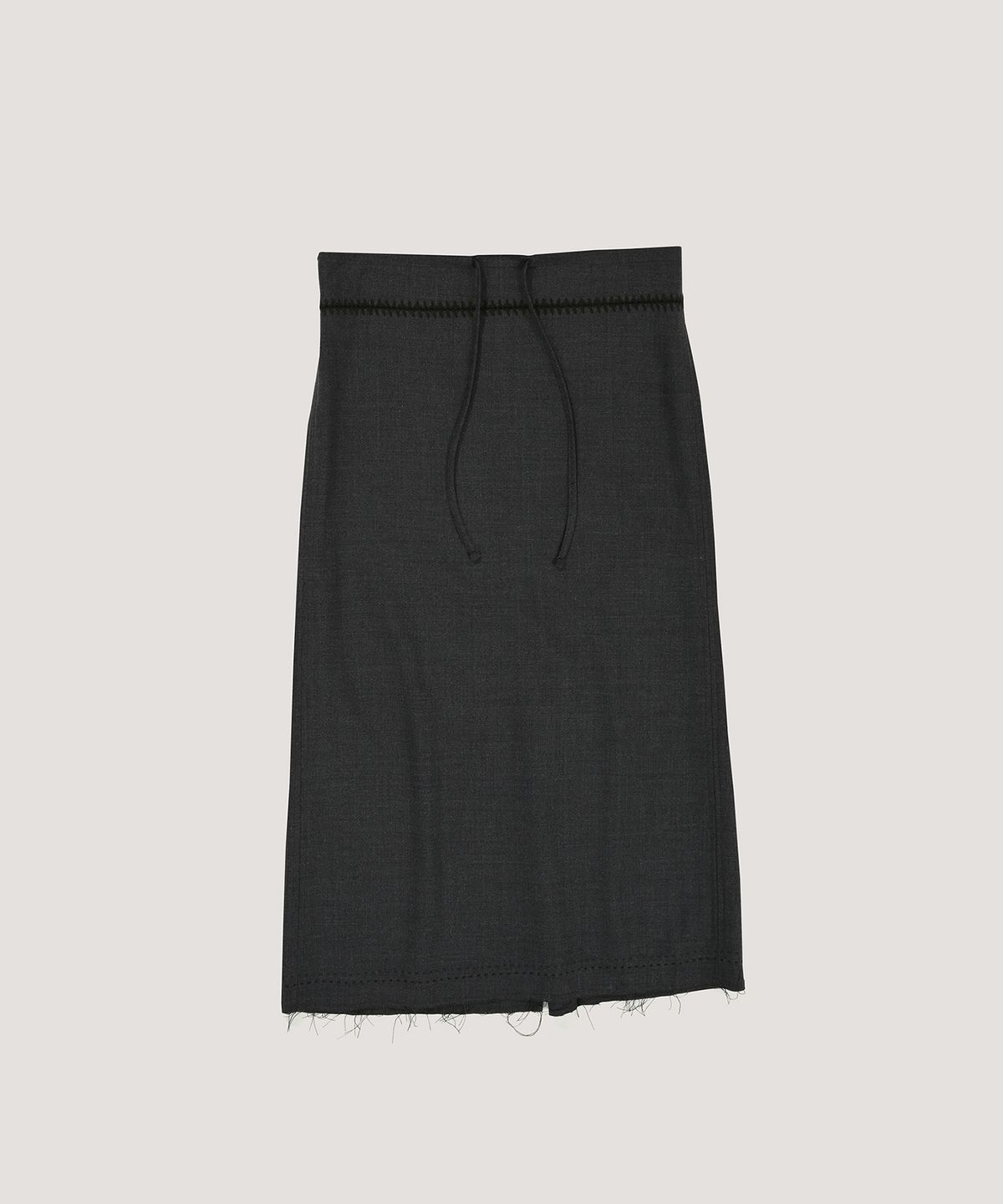 베르소(VERSO) Embroidered Wool Skirt