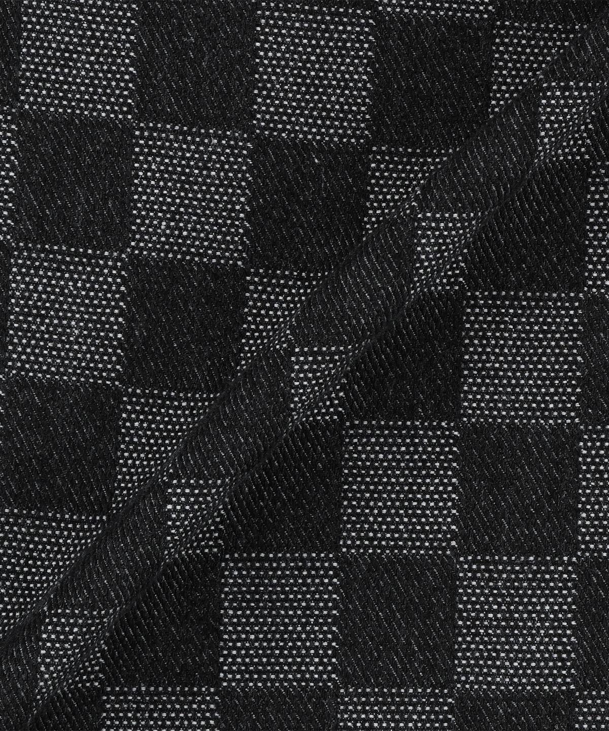 낫포너드(NOT4NERD) Checkerboard Baggy Fit Denim Pants - Black