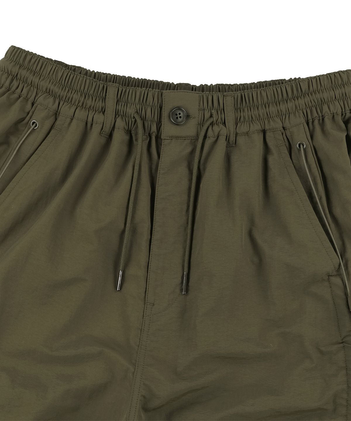 낫포너드(NOT4NERD) Side Shirred Nylon Pants - Khaki