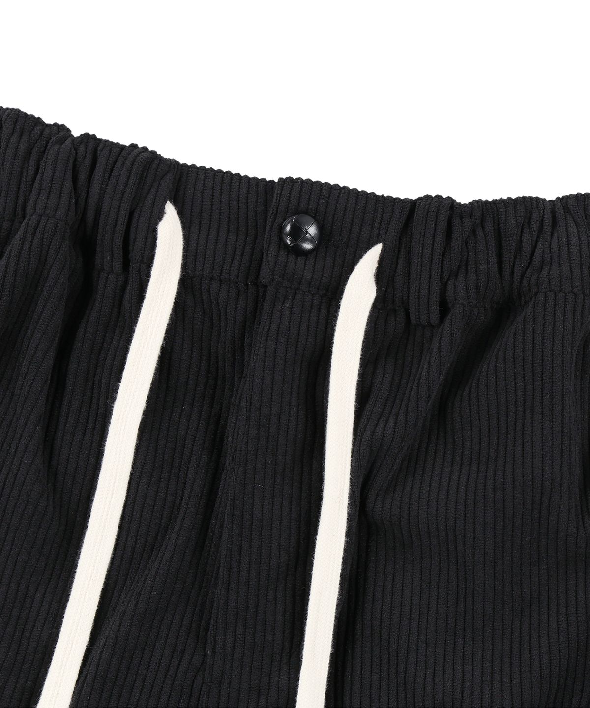 낫포너드(NOT4NERD) Striped Rib Parachute Corduroy Pants - Black