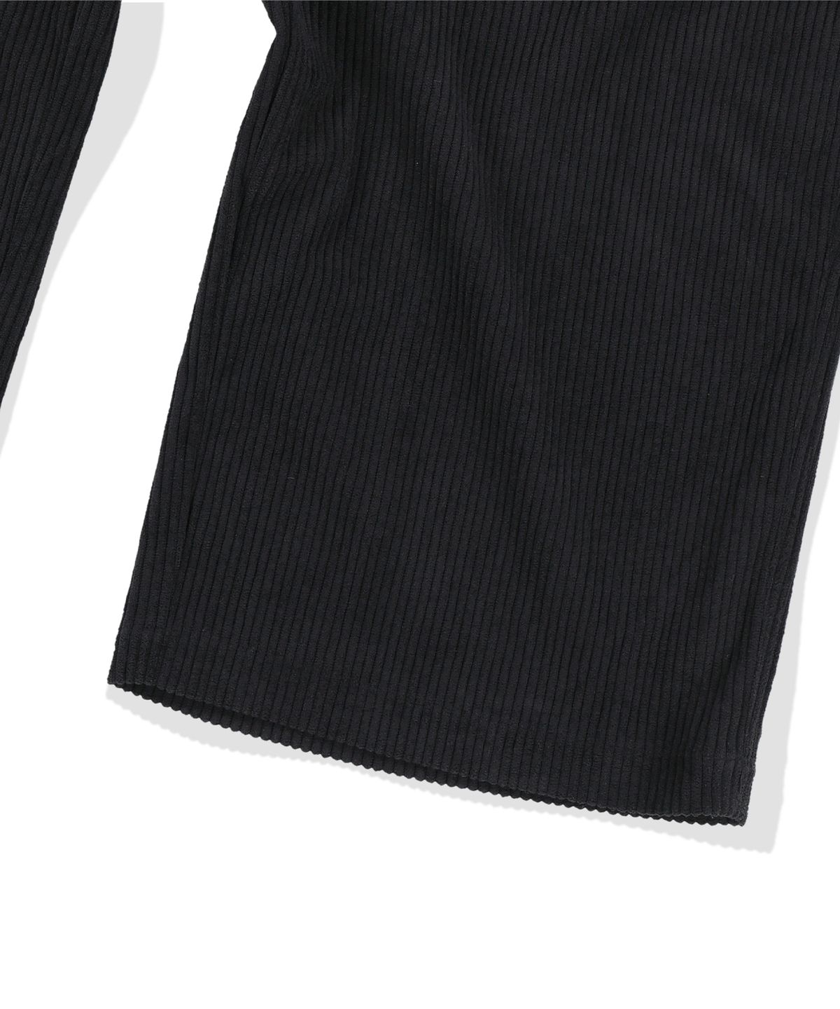 낫포너드(NOT4NERD) Striped Rib Parachute Corduroy Pants - Black