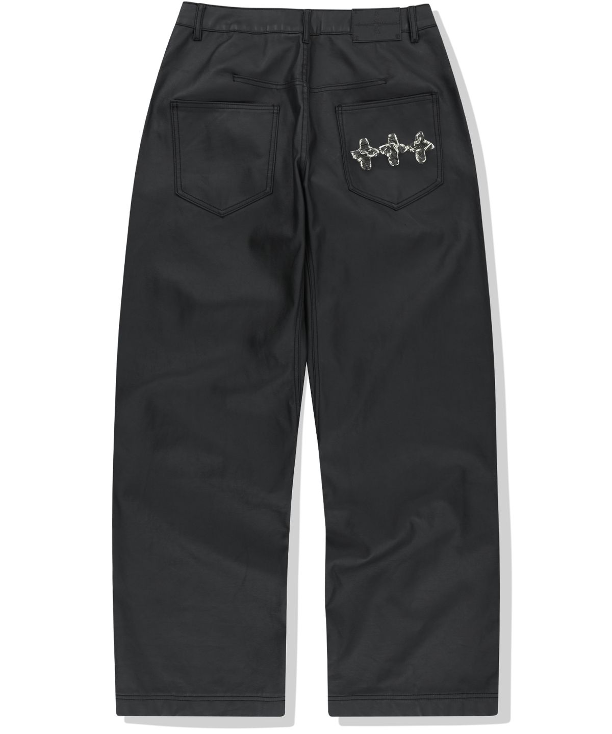 낫포너드(NOT4NERD) Coated Curved Pants - Black