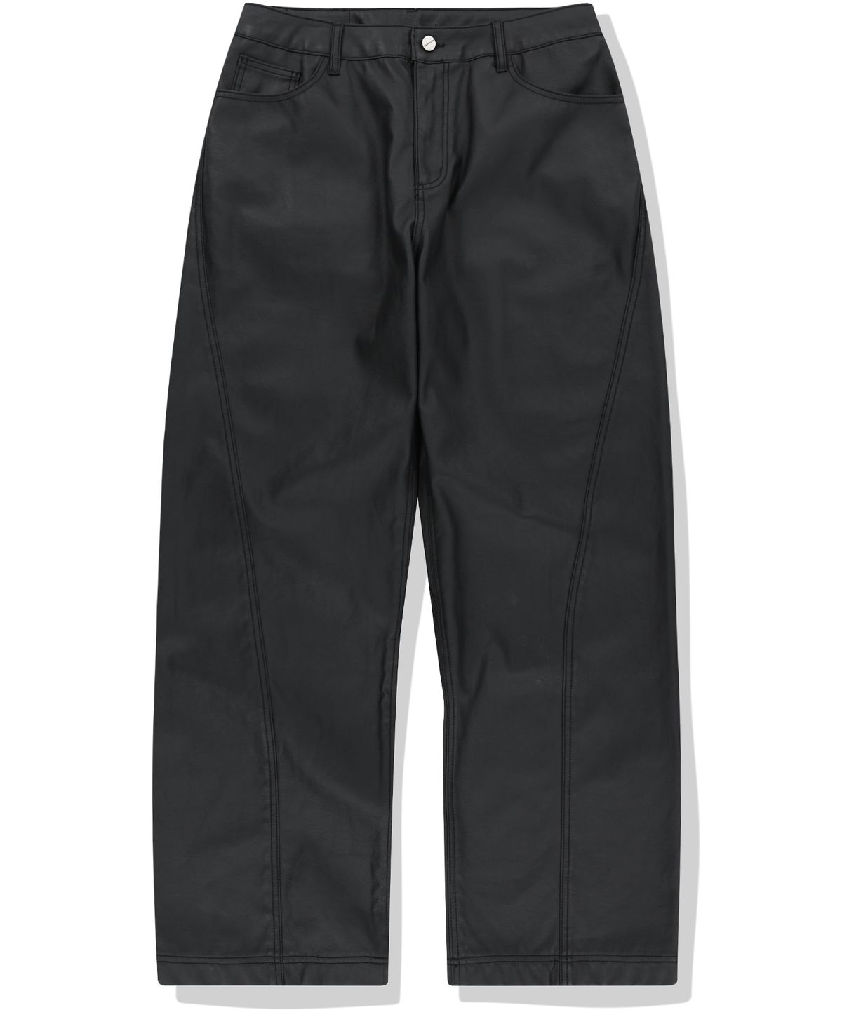 낫포너드(NOT4NERD) Coated Curved Pants - Black