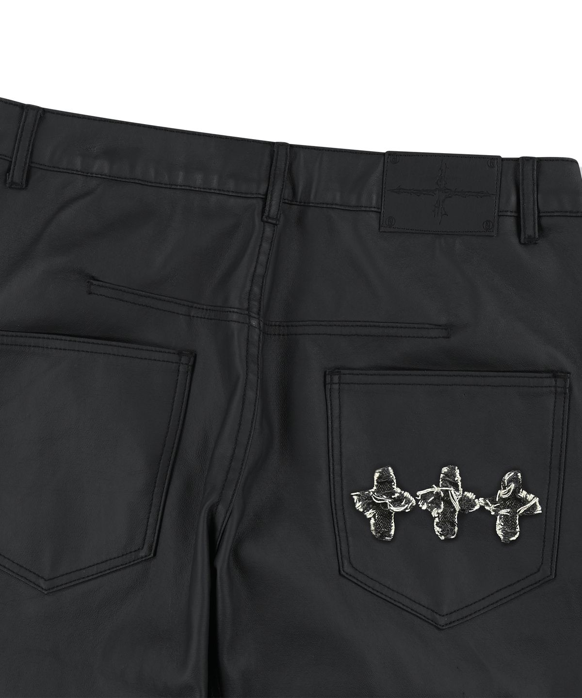 낫포너드(NOT4NERD) Coated Curved Pants - Black