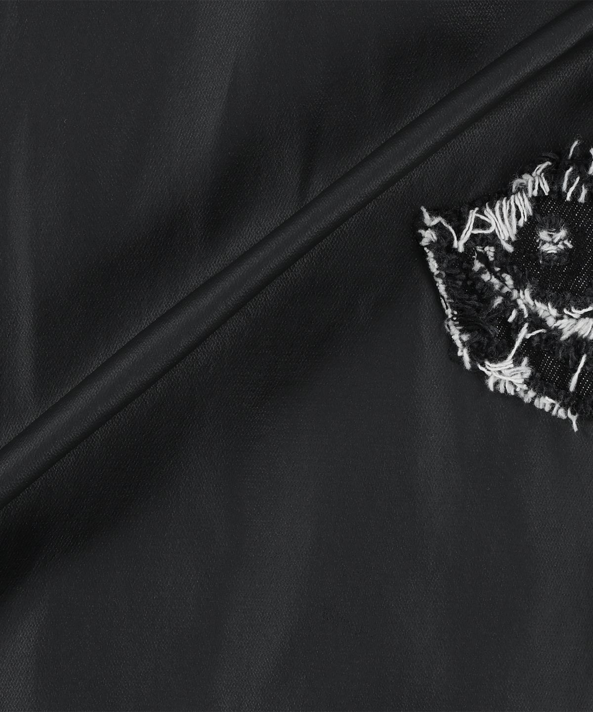 낫포너드(NOT4NERD) Abyss Eyes Coated Trucker Jacket - Black