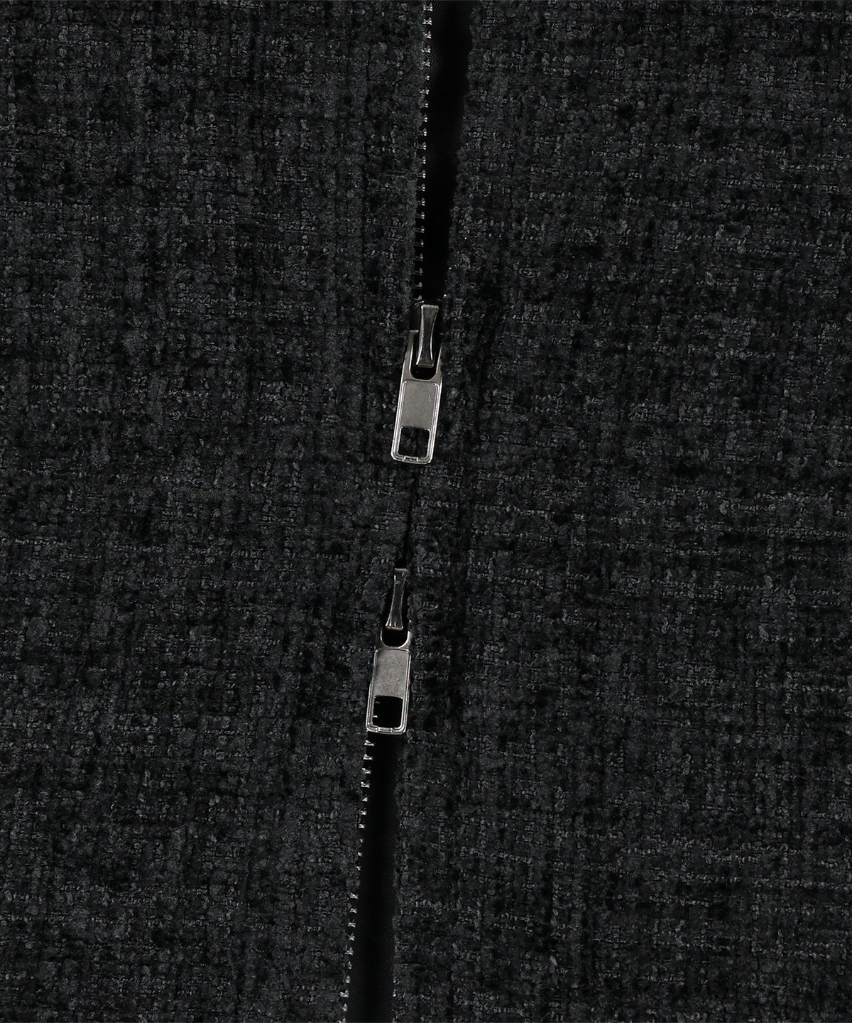 낫포너드(NOT4NERD) Eastern Dragon Tweed Track Jacket - Black
