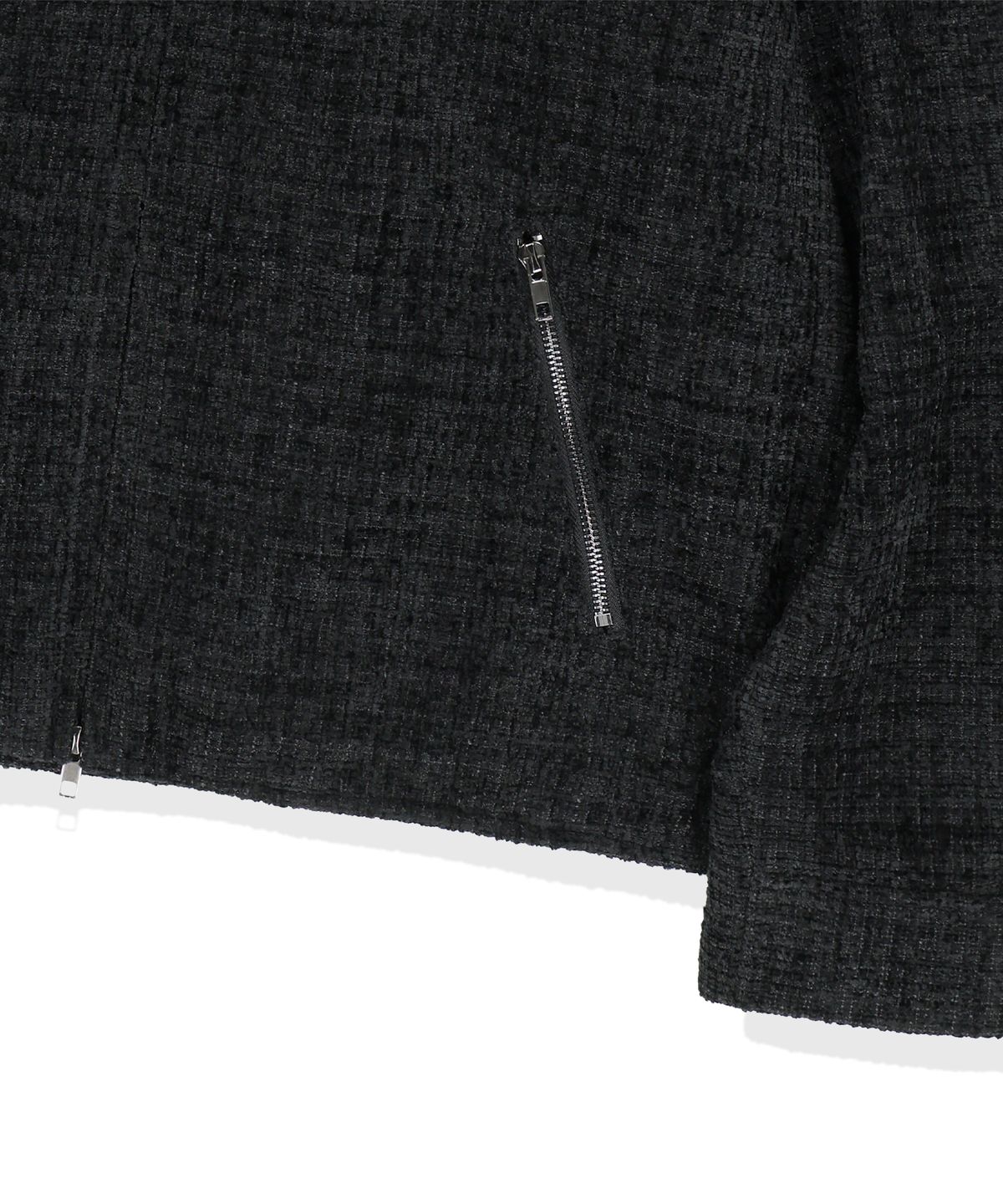 낫포너드(NOT4NERD) Eastern Dragon Tweed Track Jacket - Black