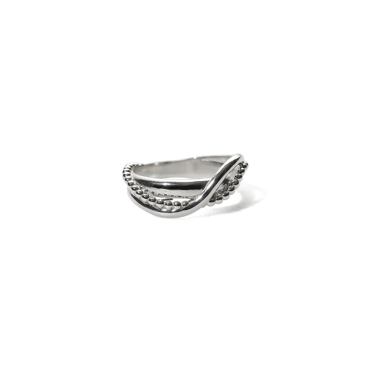 몽드린느(MONDELIGNE) Shining ripple ring