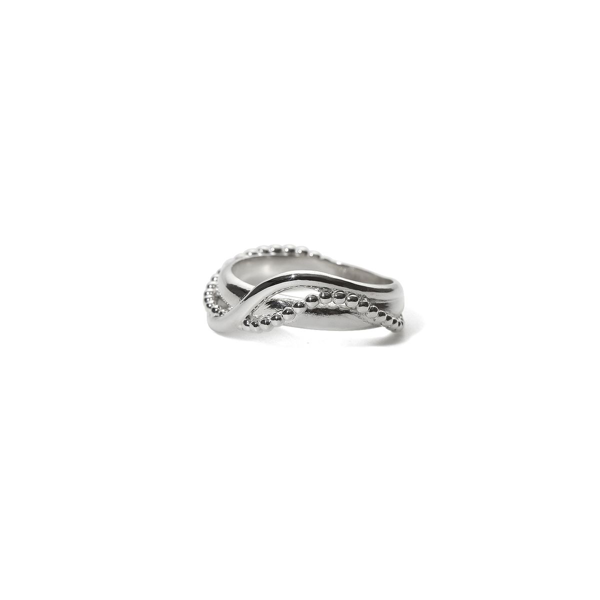 몽드린느(MONDELIGNE) Shining ripple ring