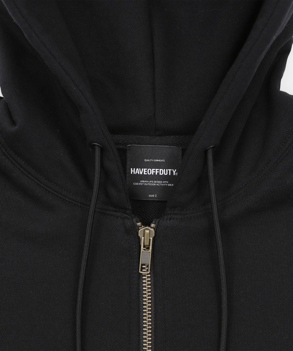해브오프듀티(HAVEOFFDUTY) 바이오 워시드 이지 후디 집업 (블랙)
