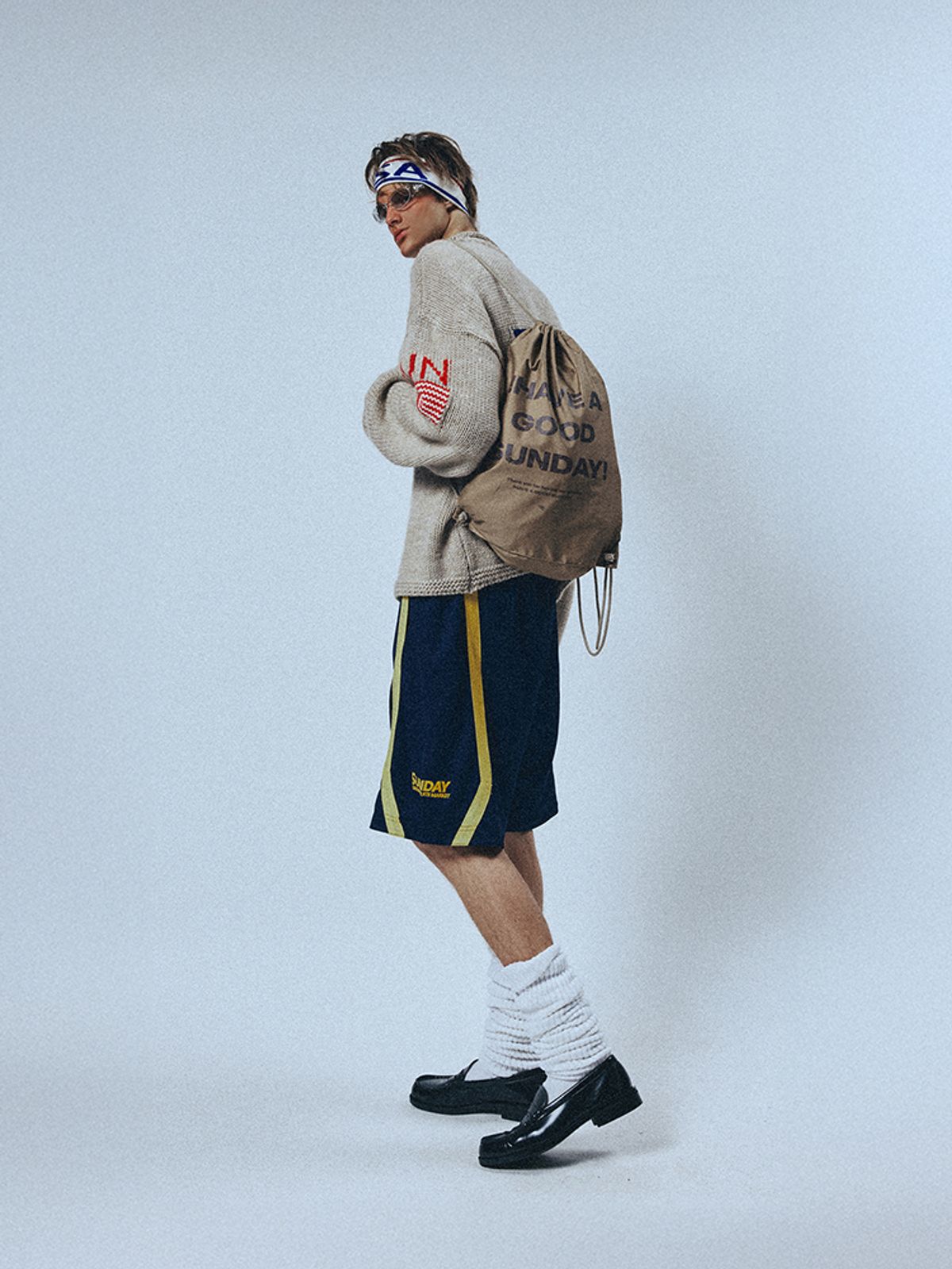 선데이후르츠마켓(SUNDAY FRUIT MARKET) GOOD SUNDAY STRING BAG BEIGE