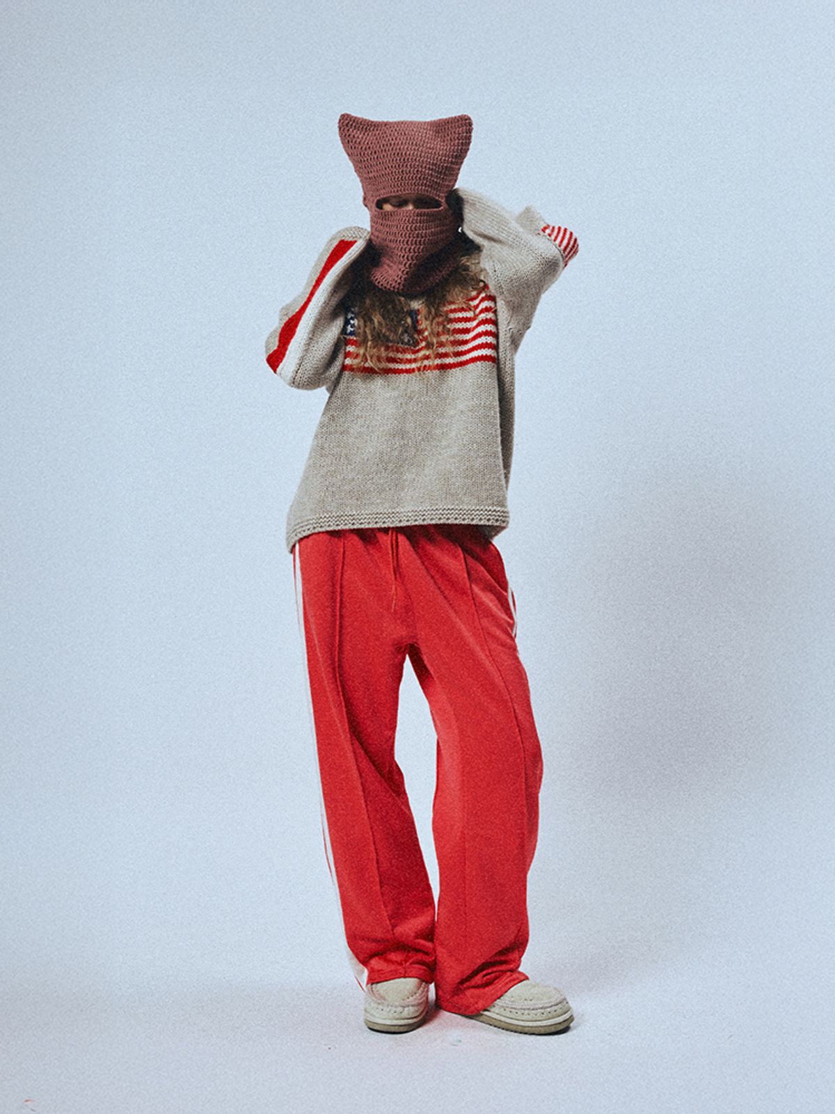 선데이후르츠마켓(SUNDAY FRUIT MARKET) SUNDAY CAT BALACLAVA PINK