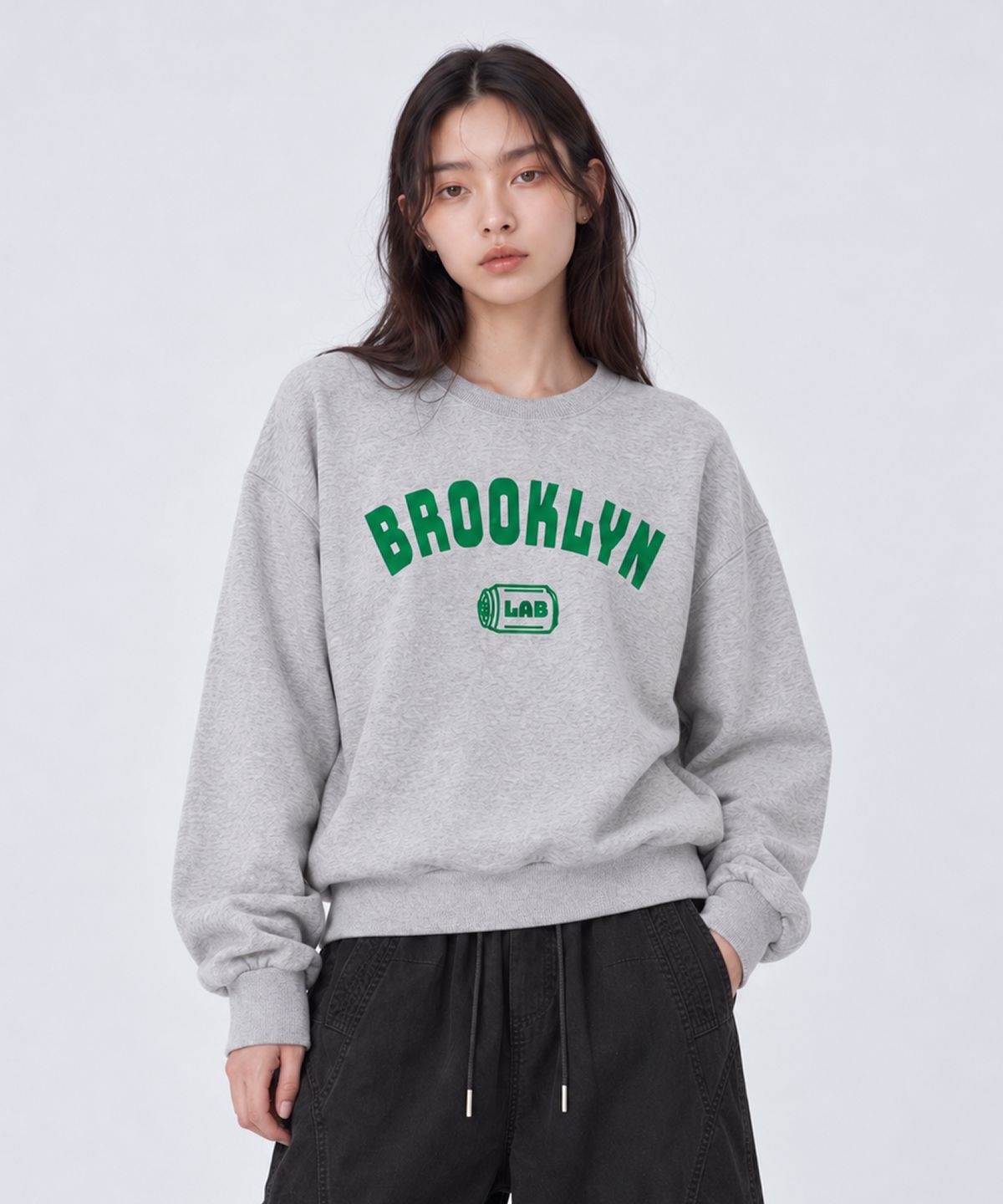 크림소다랩(CREAM SODA LAB) 브루클린 오버핏 맨투맨
