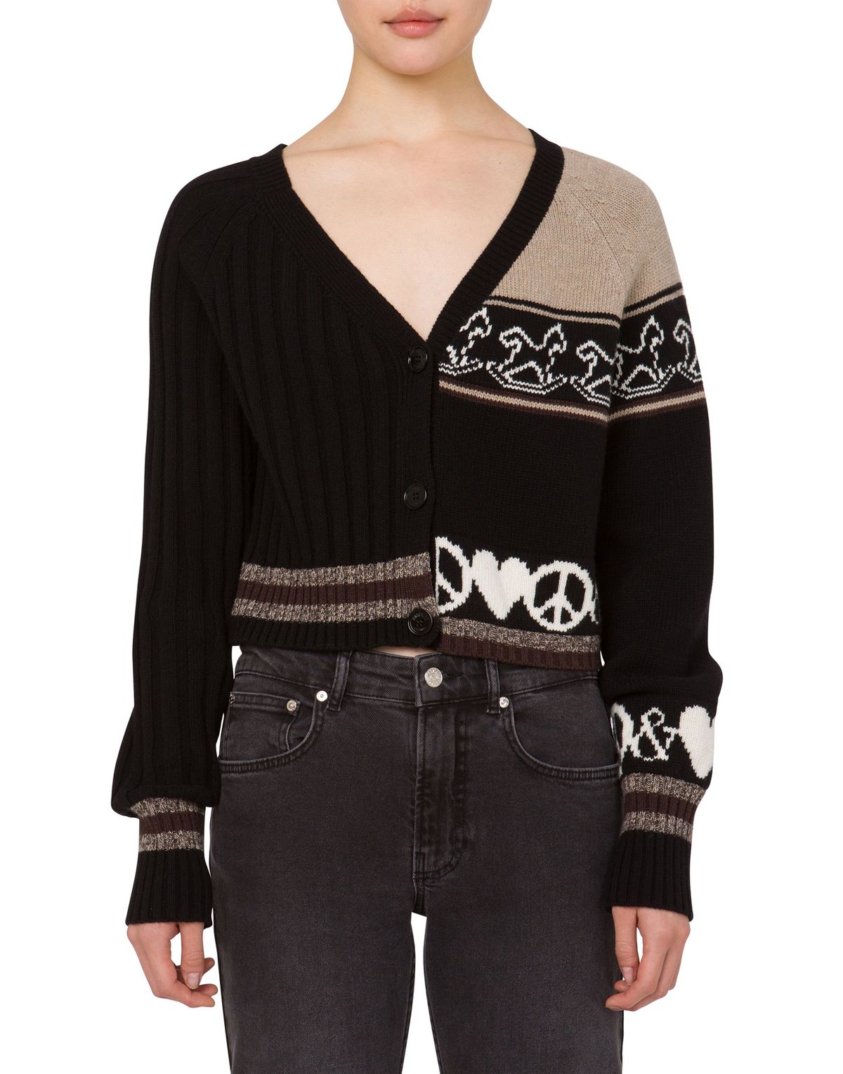 모스키노(MOSCHINO) 진스 인트라시아 블렌드 가디건