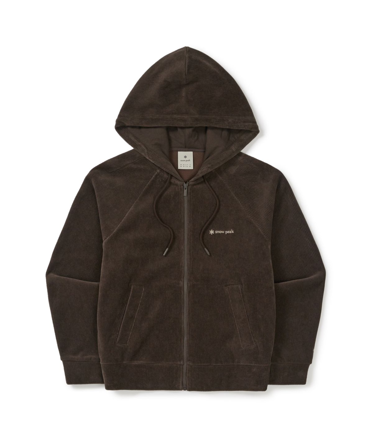 스노우피크 어패럴(SNOWPEAK APPAREL) 코듀로이 여성 세미크롭 후드 집업 (S25WWFFJ73) Choco Brown