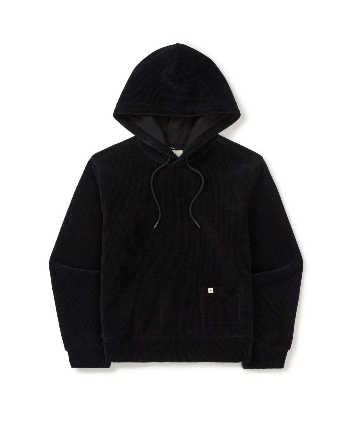 스노우피크 어패럴(SNOWPEAK APPAREL) 코듀로이 여성 후드 티셔츠 (S25WWFHD71) Black