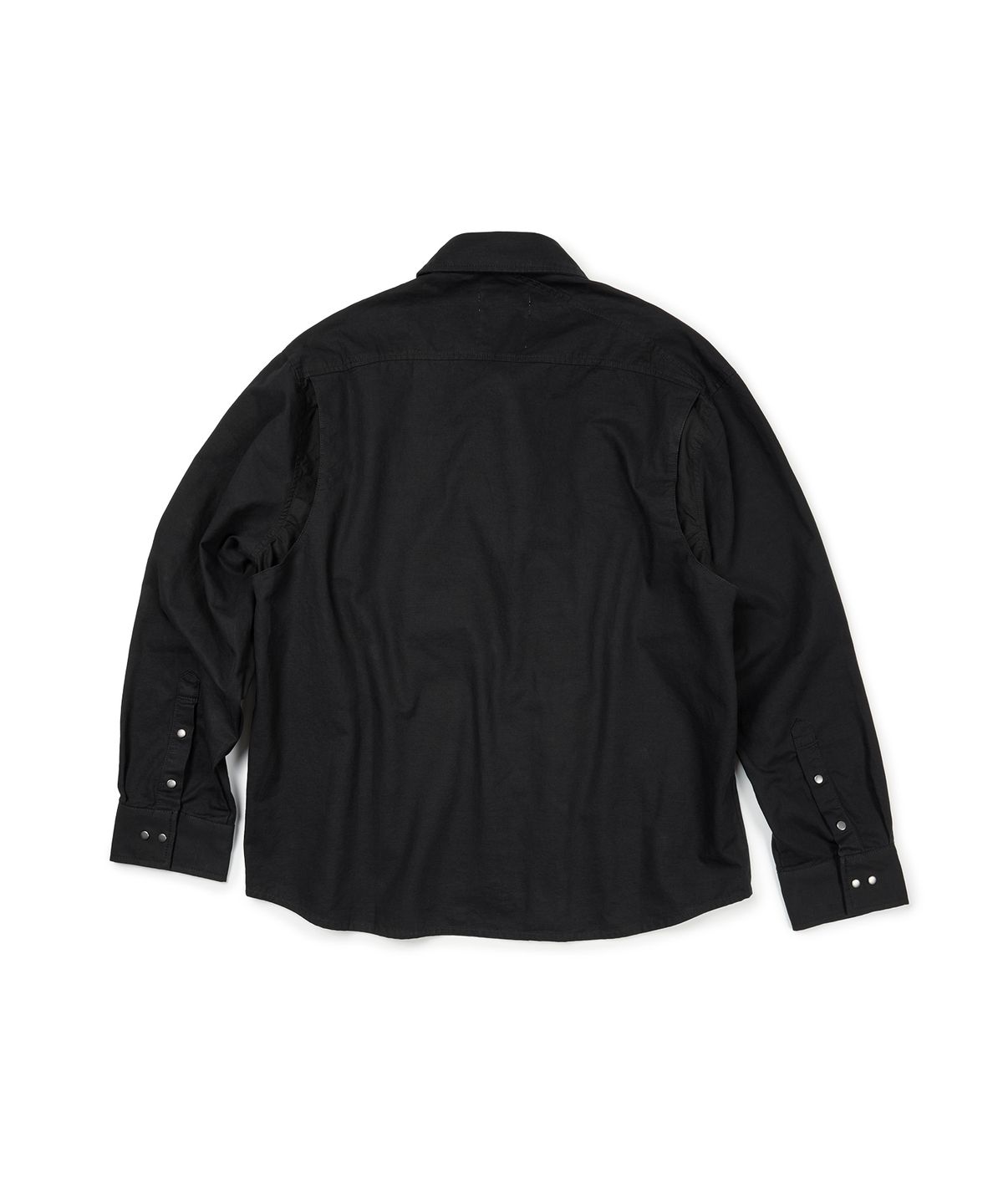 이티씨이(ETCE) CURVED COTTON SHIRTS (BLACK)