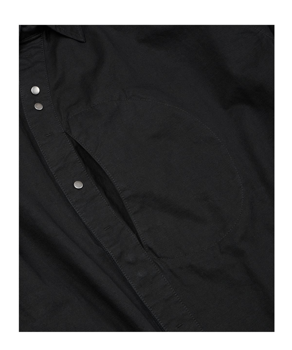 이티씨이(ETCE) CURVED COTTON SHIRTS (BLACK)