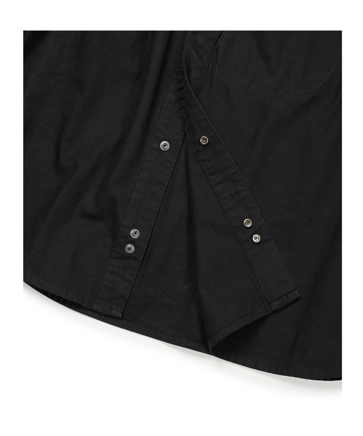 이티씨이(ETCE) CURVED COTTON SHIRTS (BLACK)