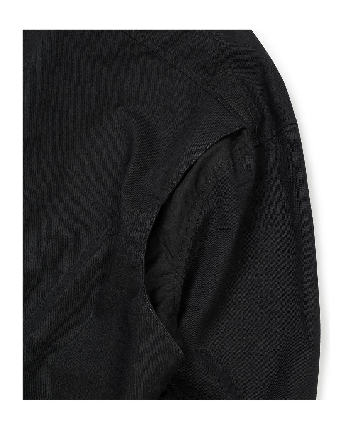 이티씨이(ETCE) CURVED COTTON SHIRTS (BLACK)