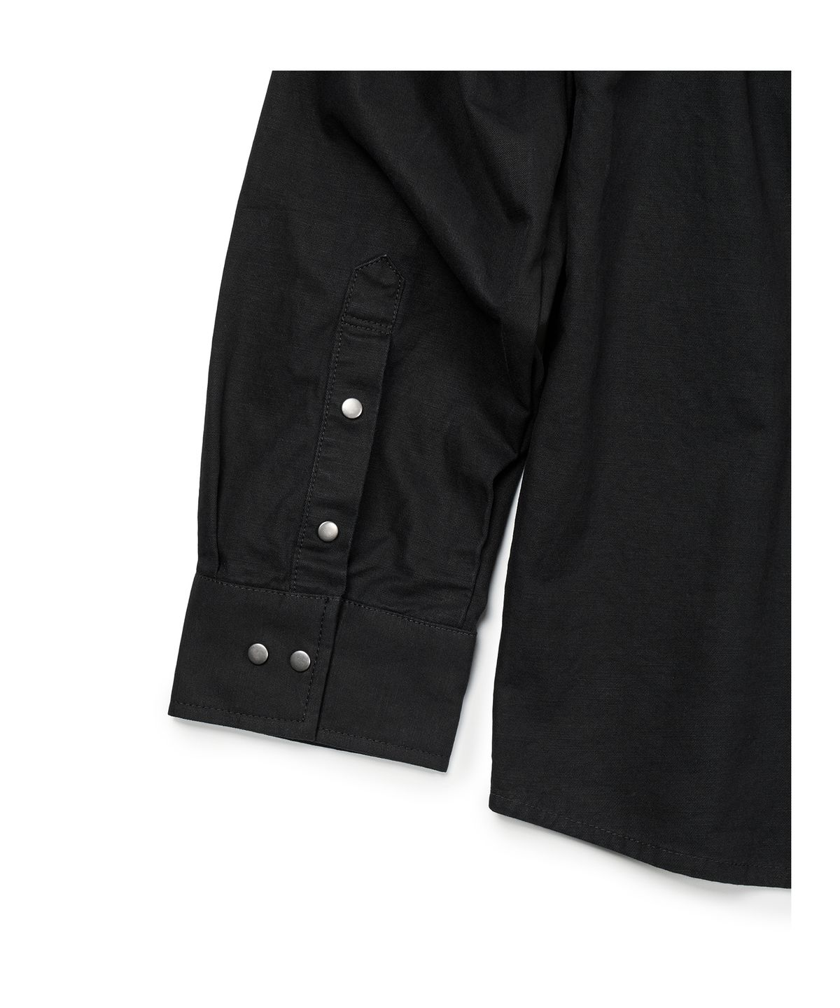 이티씨이(ETCE) CURVED COTTON SHIRTS (BLACK)