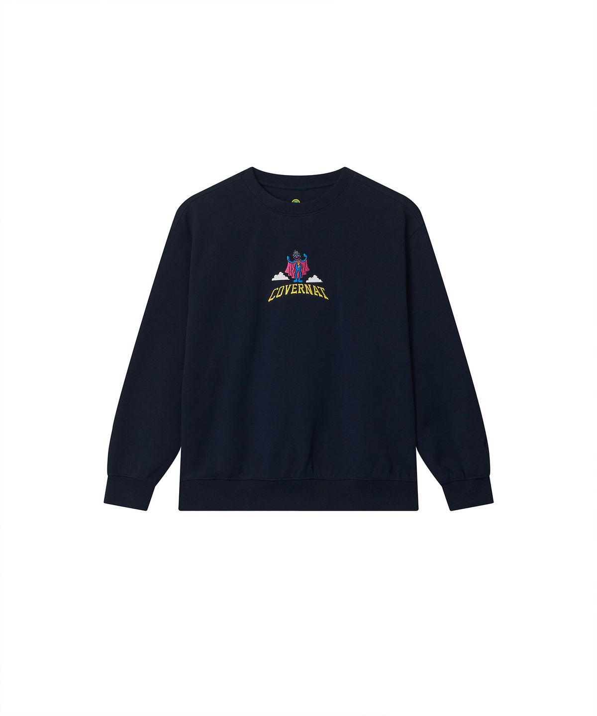 커버낫 키즈(COVERNAT KIDS) 세서미스트리트x커버낫 키즈 슈퍼맨 그로버 맨투맨 네이비 CK2507CR30NA