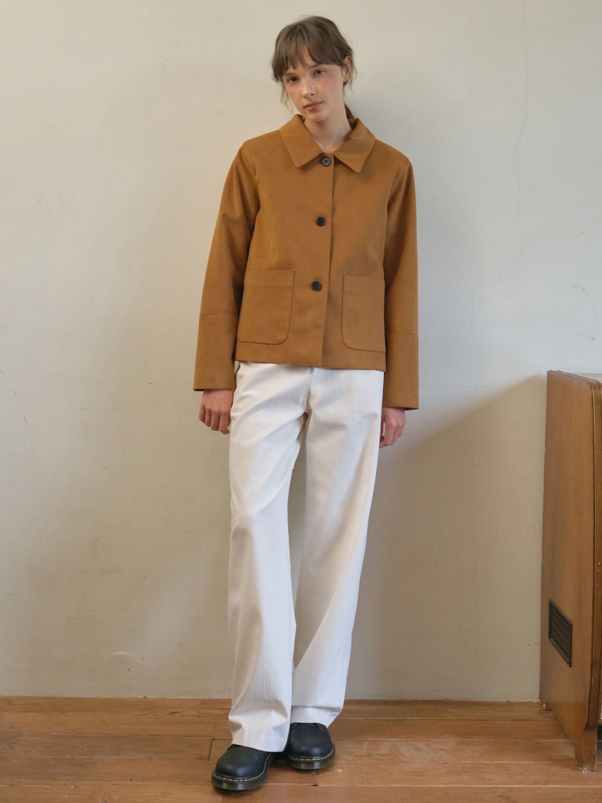 아우어노스텔지아(OURNOSTALGIA) Linger suede jacket_Camel(O25-OT01)