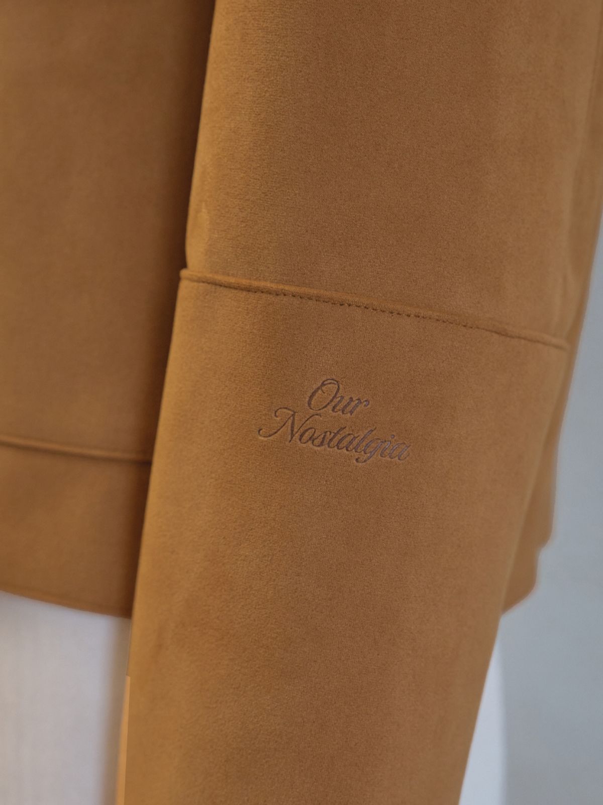 아우어노스텔지아(OURNOSTALGIA) Linger suede jacket_Camel(O25-OT01)