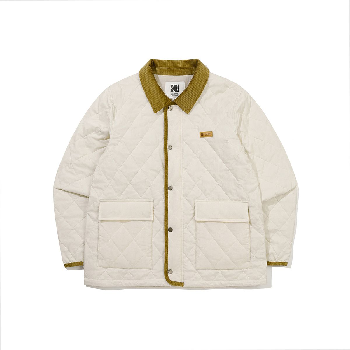코닥(KODAK) 씨네프레임 경량 퀼팅 자켓 IVORY