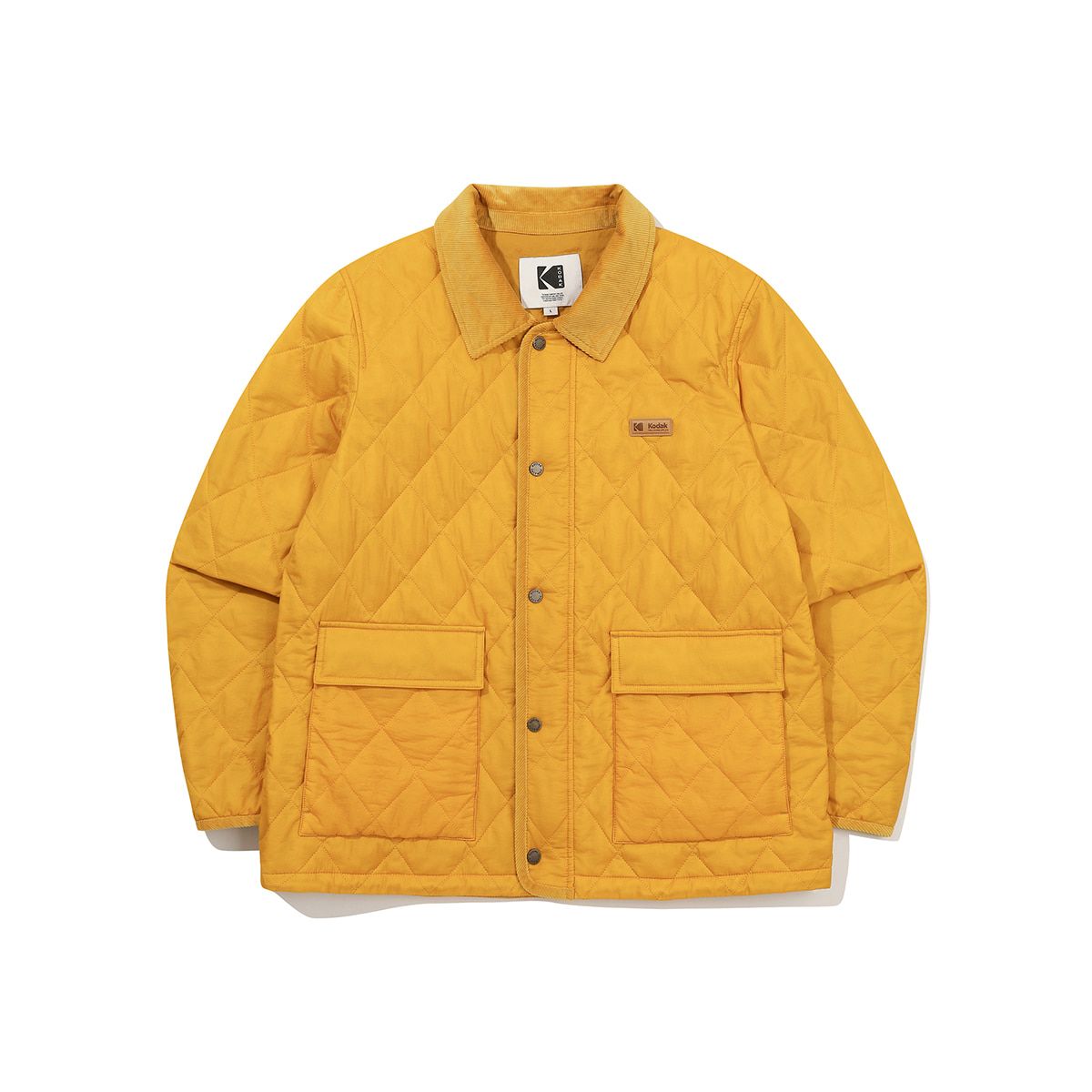코닥(KODAK) 씨네프레임 경량 퀼팅 자켓 MUSTARD