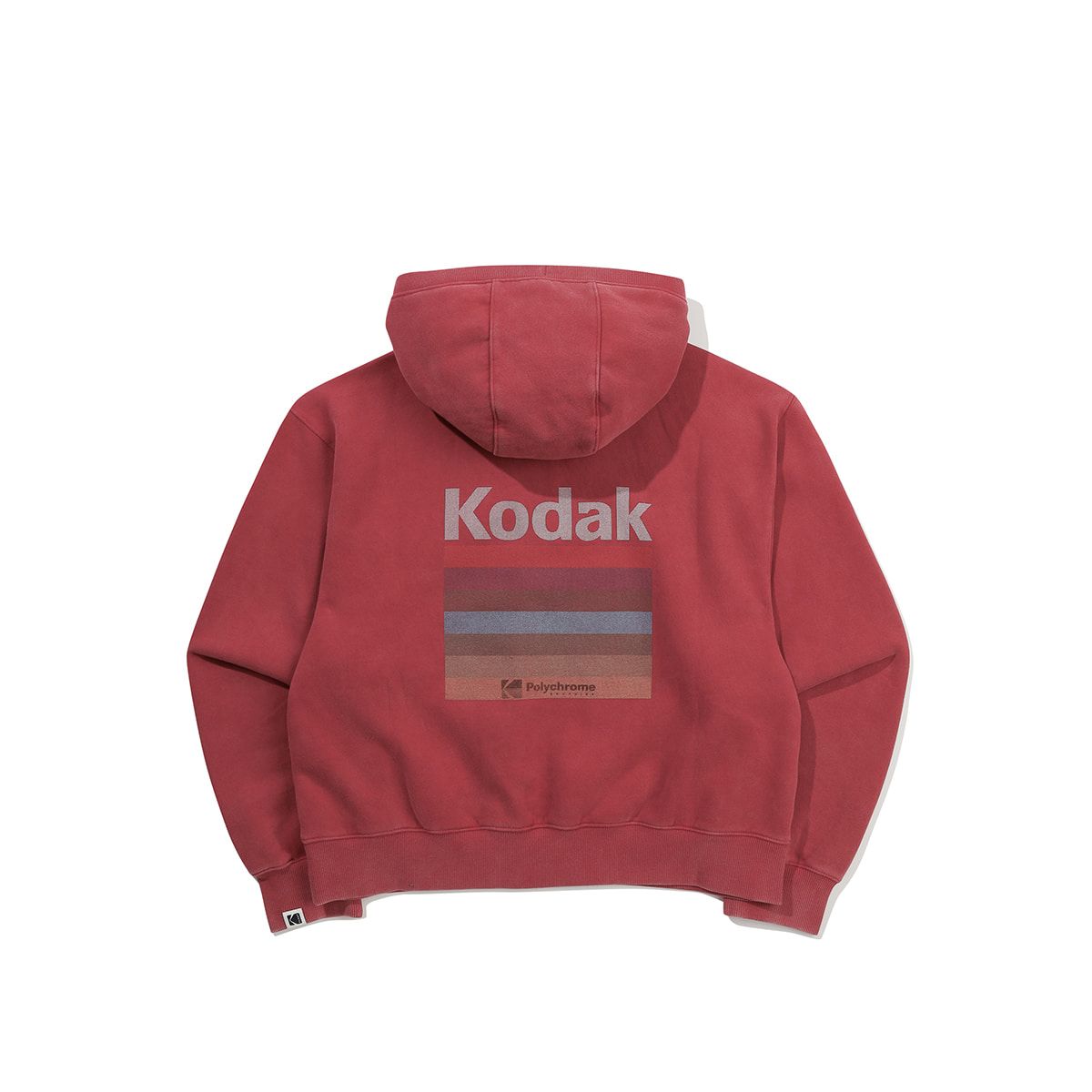 코닥(KODAK) 레인보우 스노우워싱 기모 후드 우먼 PINK