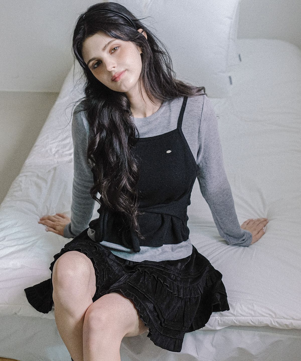 쿨키튼(KOOLKITTEN) Tie Waist Knit 2colors