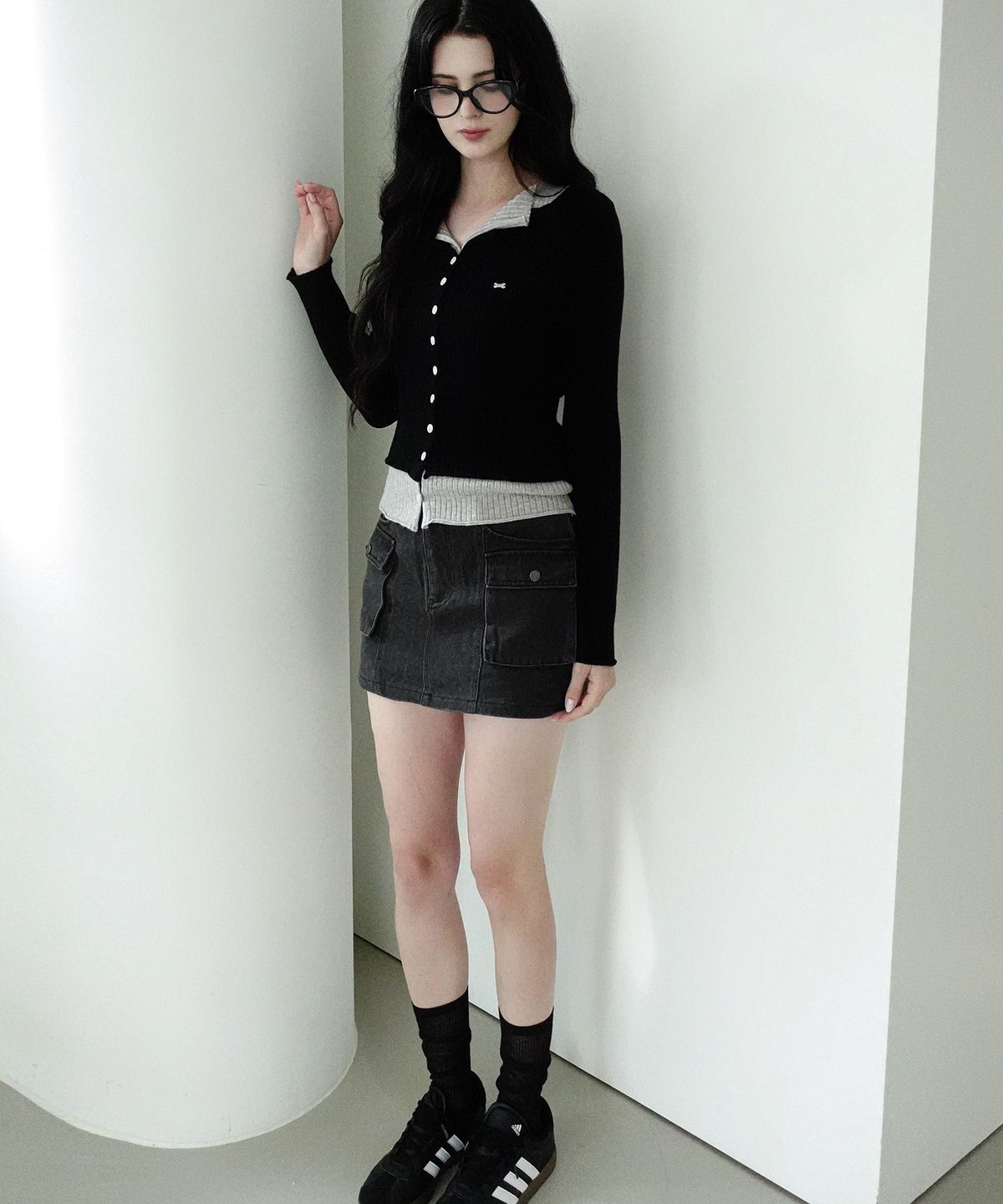 쿨키튼(KOOLKITTEN) Pocket Detail Mini Skirt