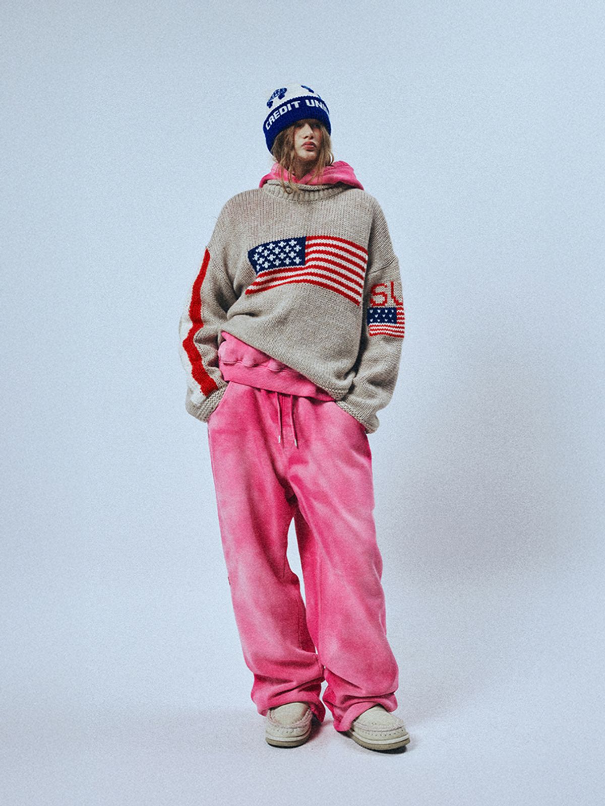 선데이후르츠마켓(SUNDAY FRUIT MARKET) SUNDAY DYEING SWEATPANT PINK