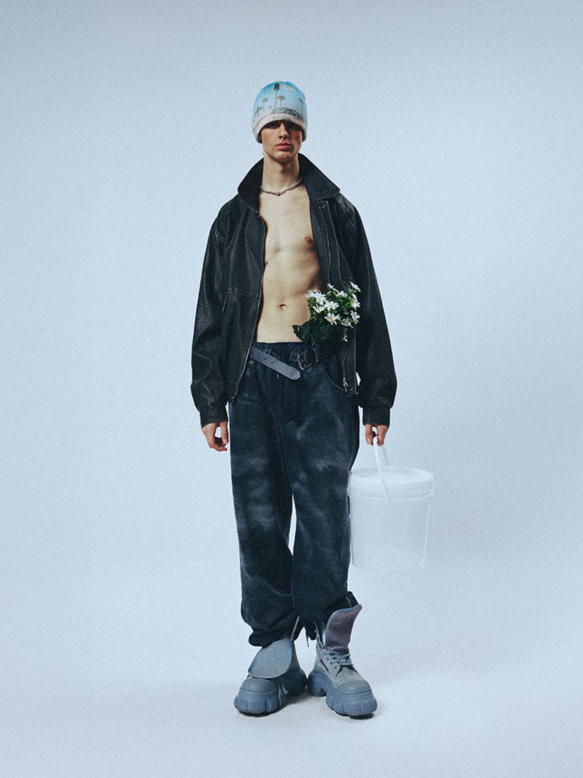 선데이후르츠마켓(SUNDAY FRUIT MARKET) SUNDAY DYEING SWEATPANT BLACK