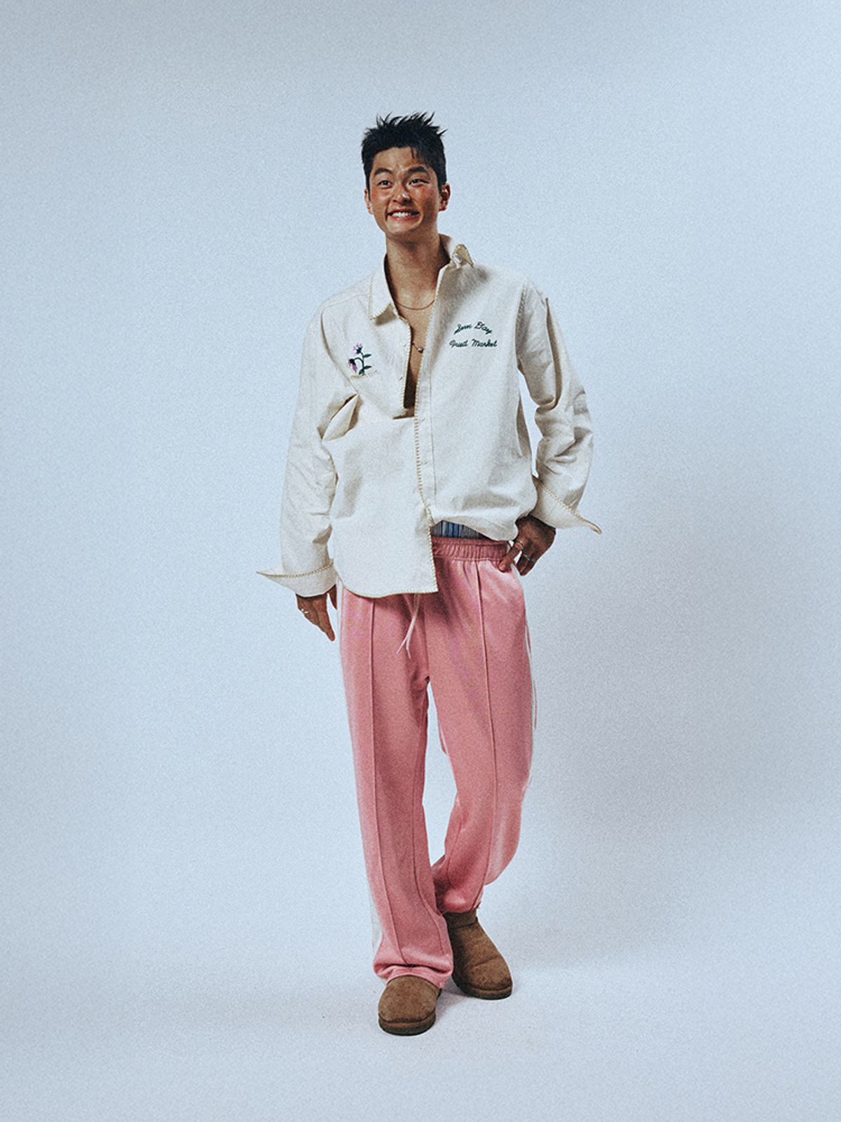 선데이후르츠마켓(SUNDAY FRUIT MARKET) SUNDAY JERSEY TRACK PANT PINK