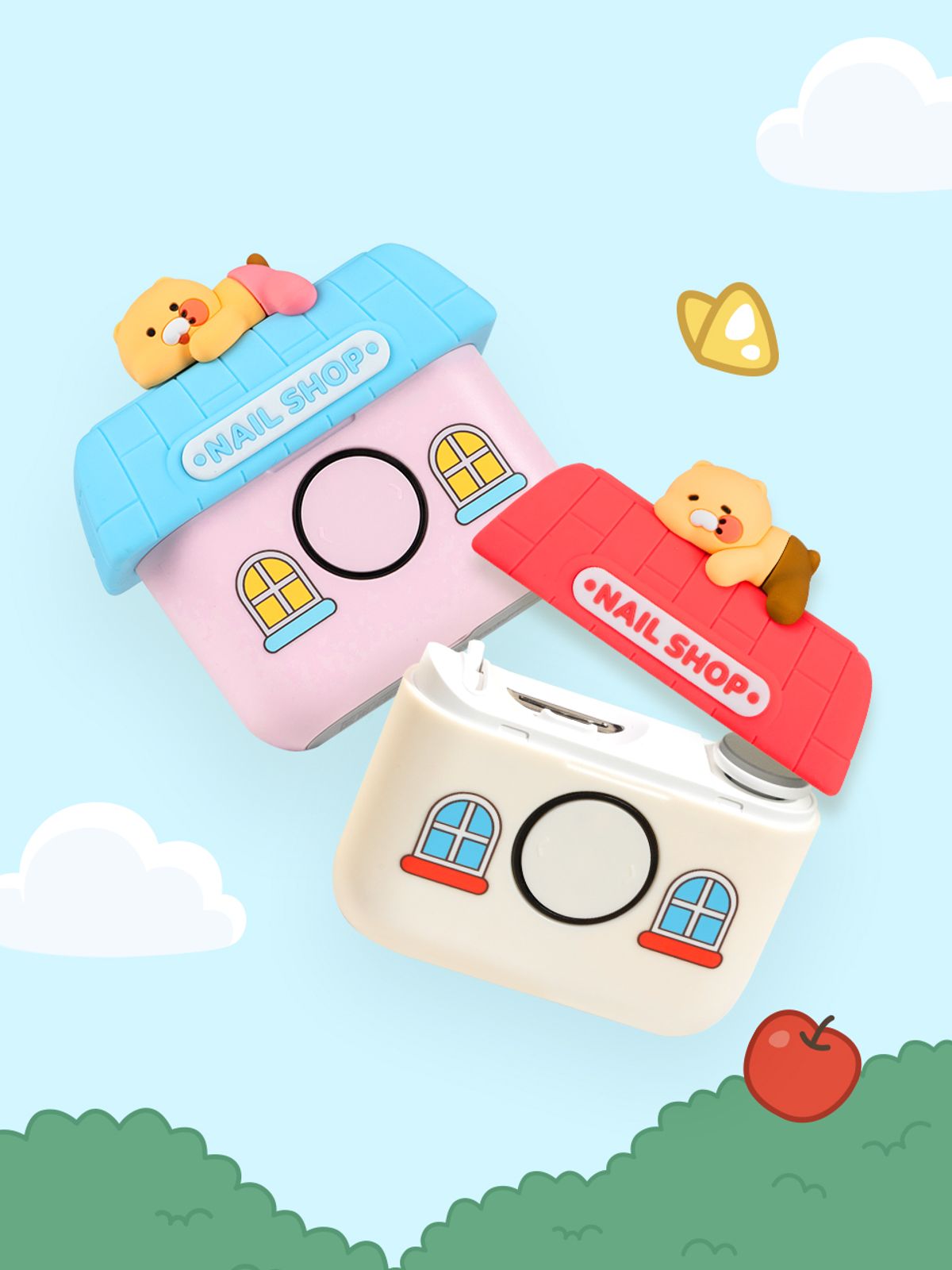 카카오프렌즈 파트너(KAKAOFRIENDS PARTNERS) 카카오프렌즈 춘식이 전동 손톱깎이 저소음 네일케어(네일샵)