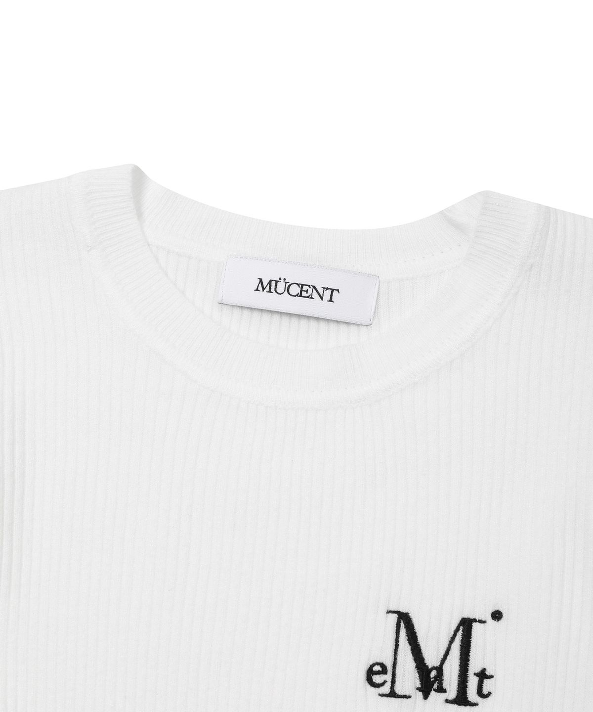 무센트(MUCENT) 아리모 라운드넥 크롭 골지 니트 (3컬러)
