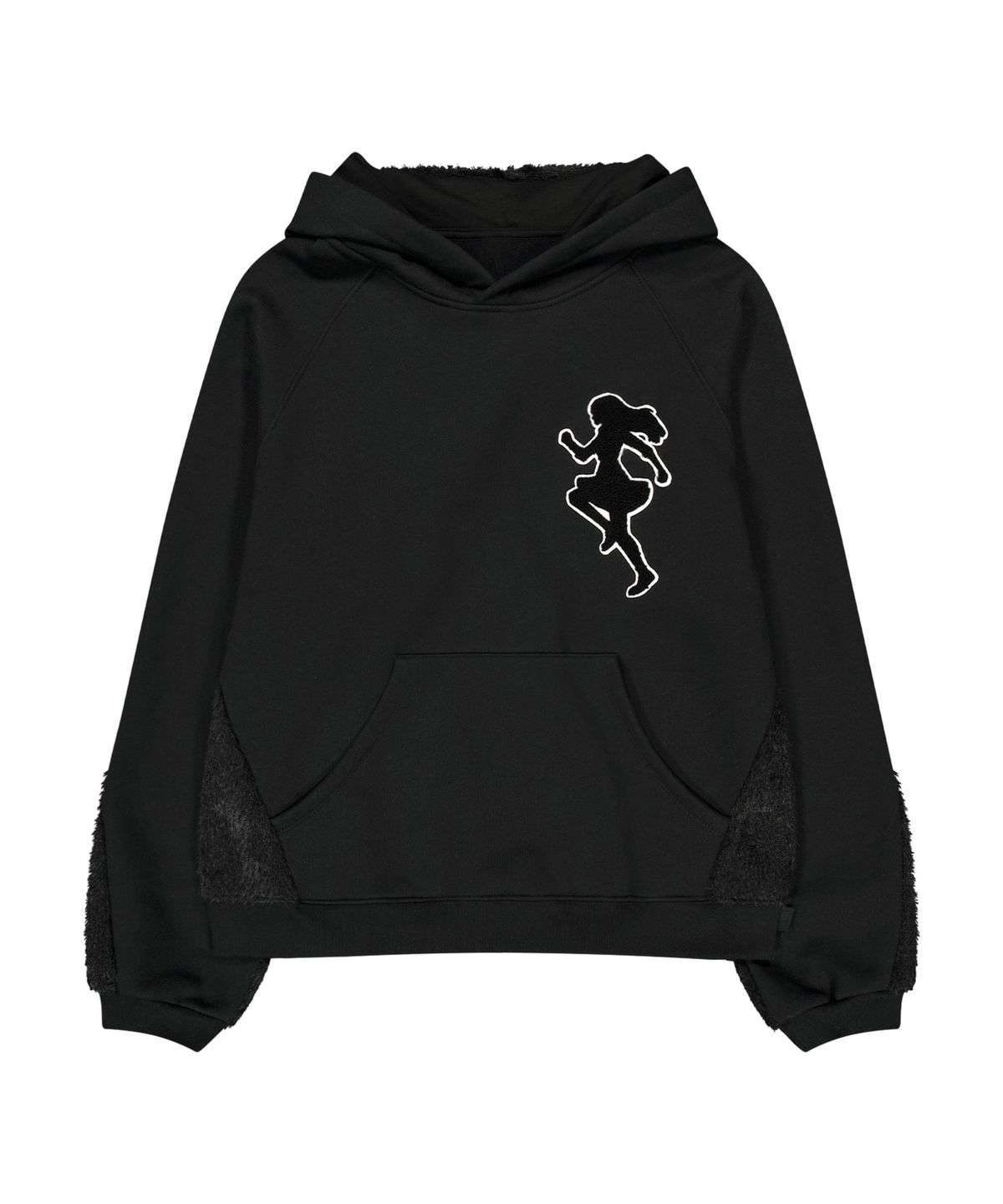 오호스(OJOS) Knit Back Hoodie / Black