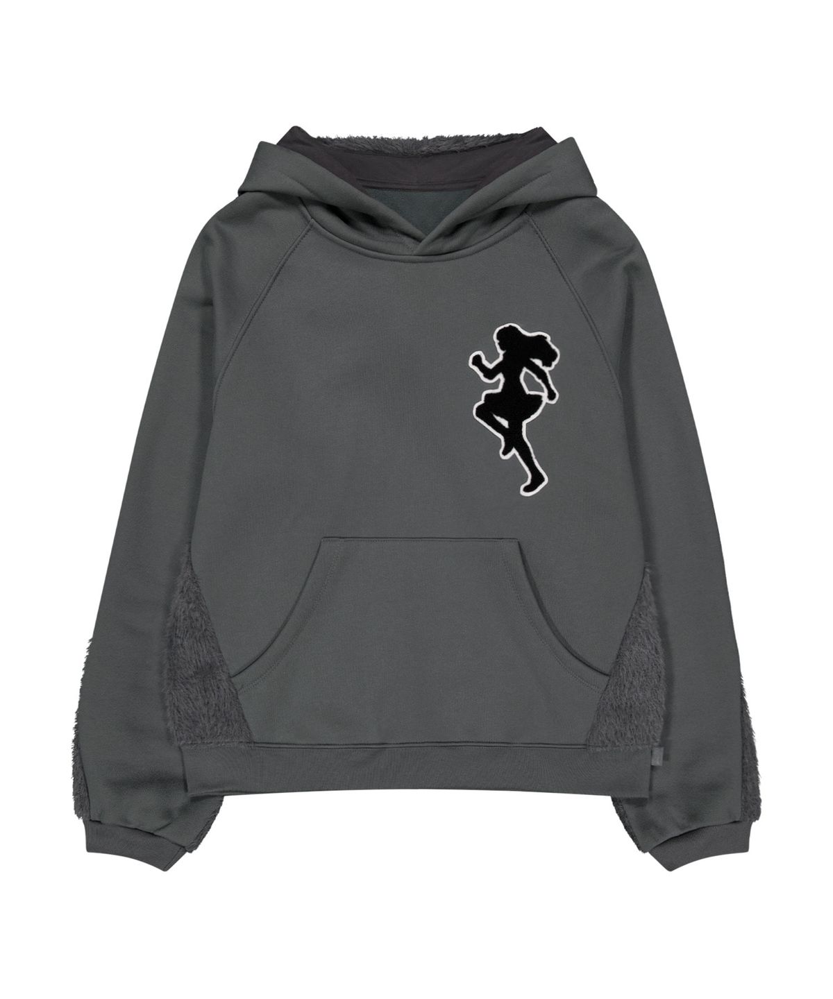 오호스(OJOS) Knit Back Hoodie / Charcoal