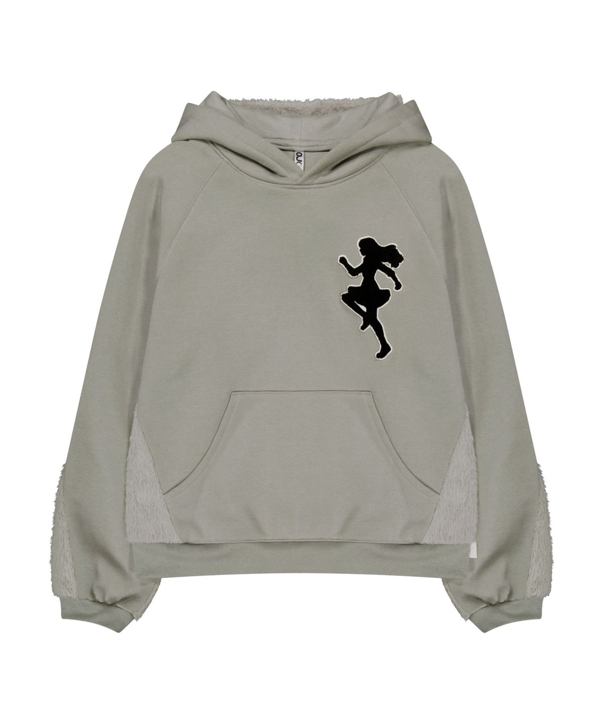 오호스(OJOS) Knit Back Hoodie / Mint Grey