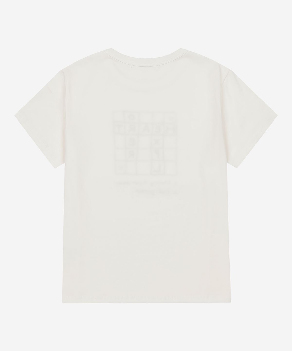 하트익스플로러(HEARTEXPLORER) Heartexplorer crossword t-shirt (white)