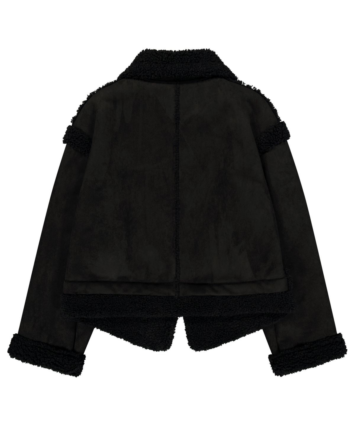 오호스(OJOS) Detachable Fur Shearling Jacket / Black