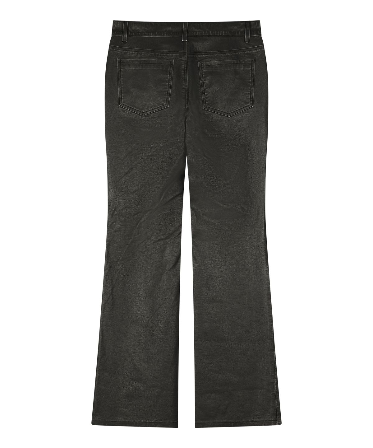 선데이후르츠마켓(SUNDAY FRUIT MARKET) W) VINTAGE LEATHER FLARE PANT BLACK