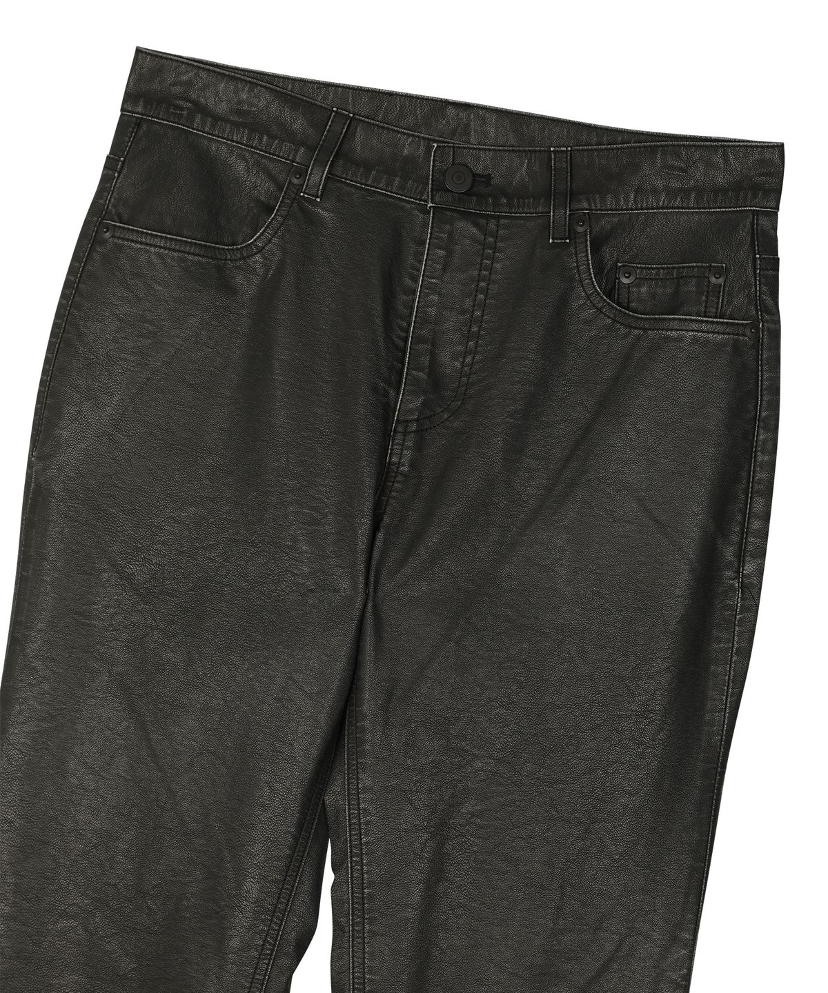 선데이후르츠마켓(SUNDAY FRUIT MARKET) W) VINTAGE LEATHER FLARE PANT BLACK