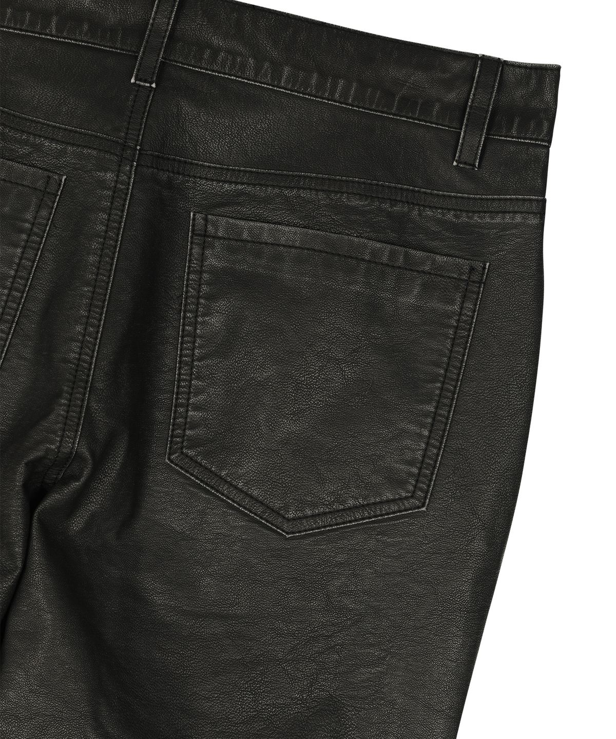 선데이후르츠마켓(SUNDAY FRUIT MARKET) W) VINTAGE LEATHER FLARE PANT BLACK