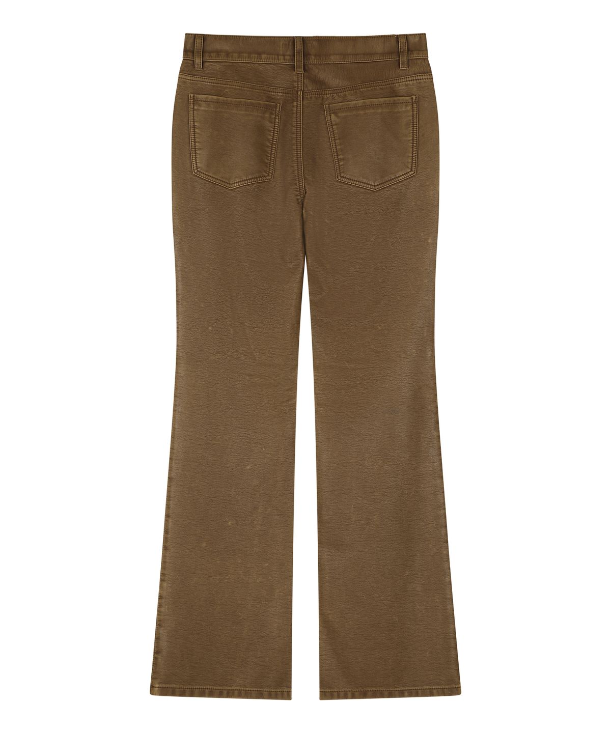 선데이후르츠마켓(SUNDAY FRUIT MARKET) W) VINTAGE LEATHER FLARE PANT BROWN