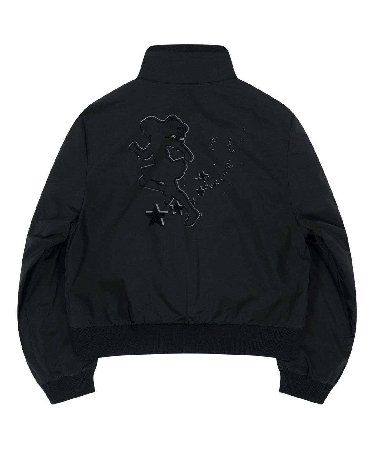 오호스(OJOS) Reversible Fleece Bomber Jacket / Black