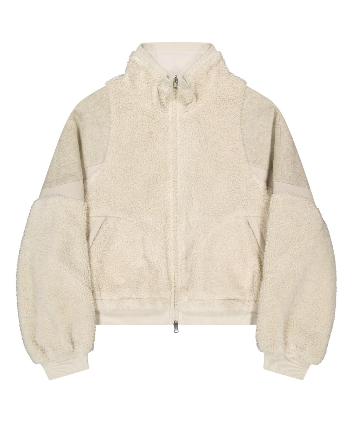 오호스(OJOS) Reversible Fleece Bomber Jacket / Beige